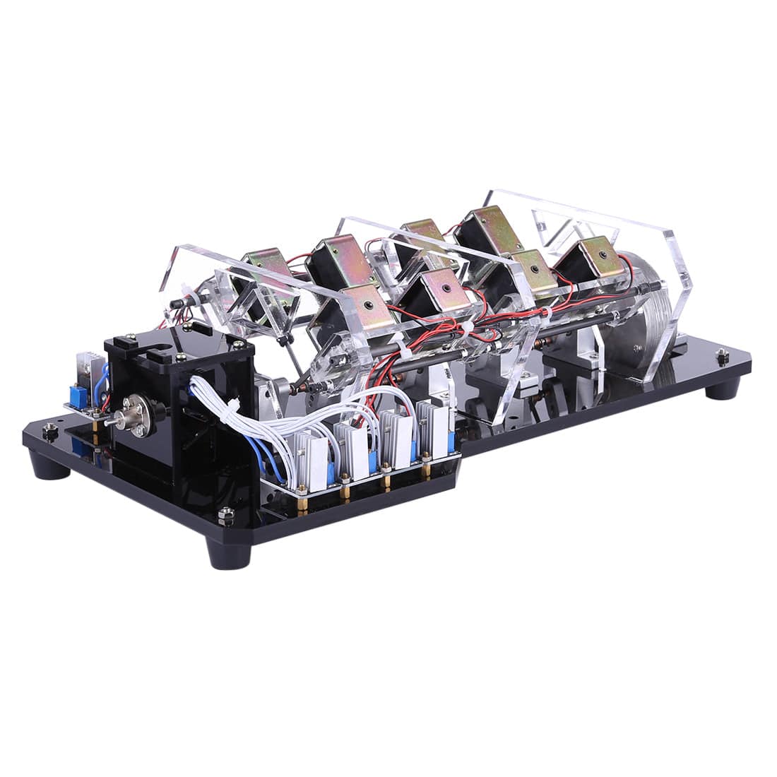 8-Coil High Power Electromagnetic Engine Model Brushless Motor Physics Science Education Toy