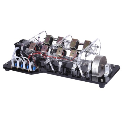 8-Coil High Power Electromagnetic Engine Model Brushless Motor Physics Science Education Toy