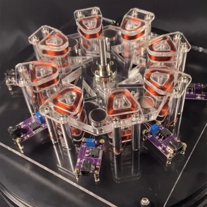 8-Stage Coil Star Disk Motor High Speed 10000RPM Physics Science Experiment Model