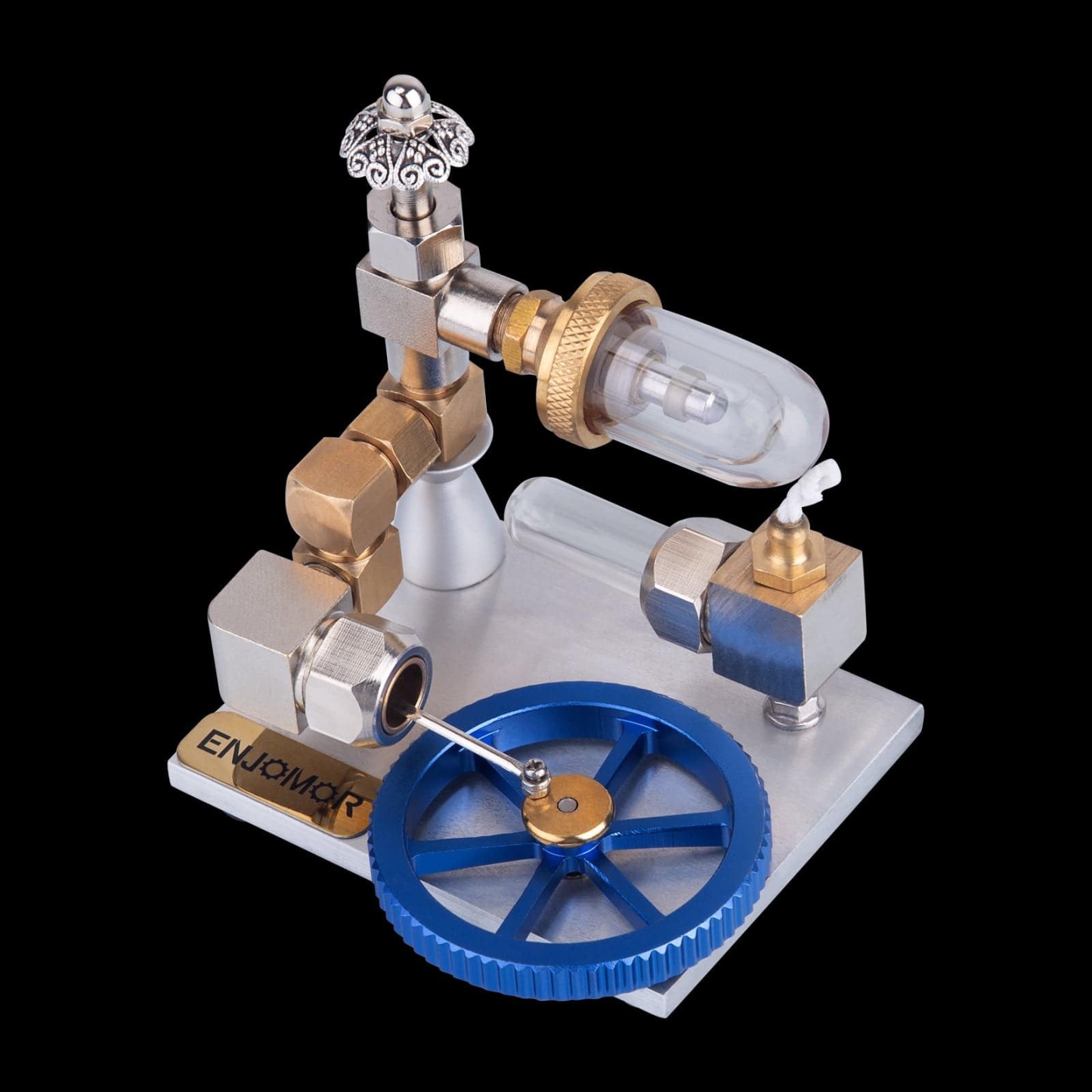Adjustable Speed Golden Stirling Engine Model External Combustion Science Gift-helloworld7