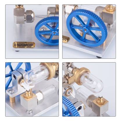 Adjustable Speed Golden Stirling Engine Model External Combustion Science Gift-helloworld7