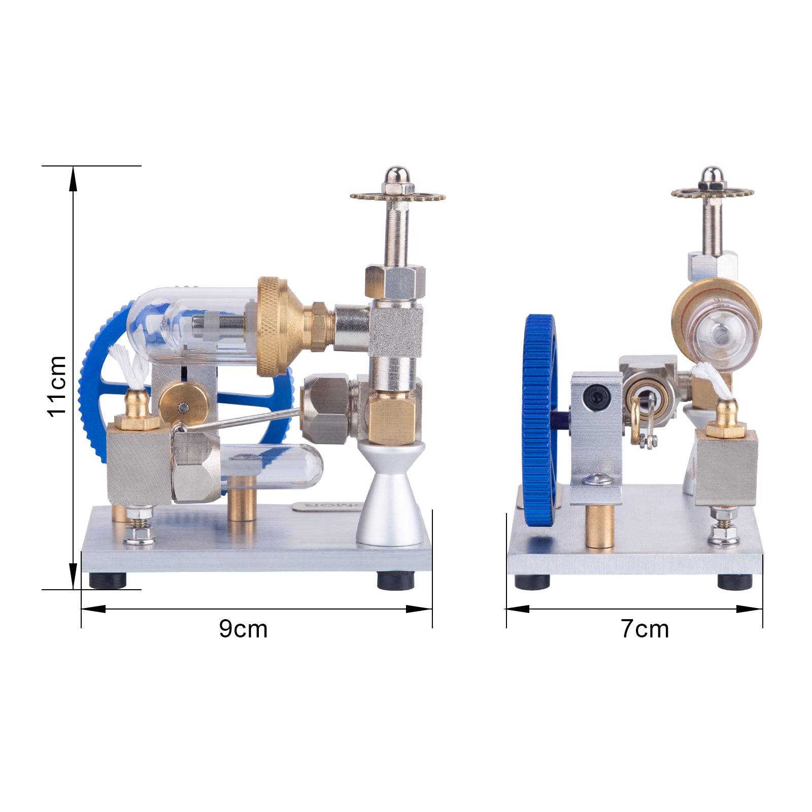 Adjustable Speed Golden Stirling Engine Model External Combustion Science Gift-helloworld7
