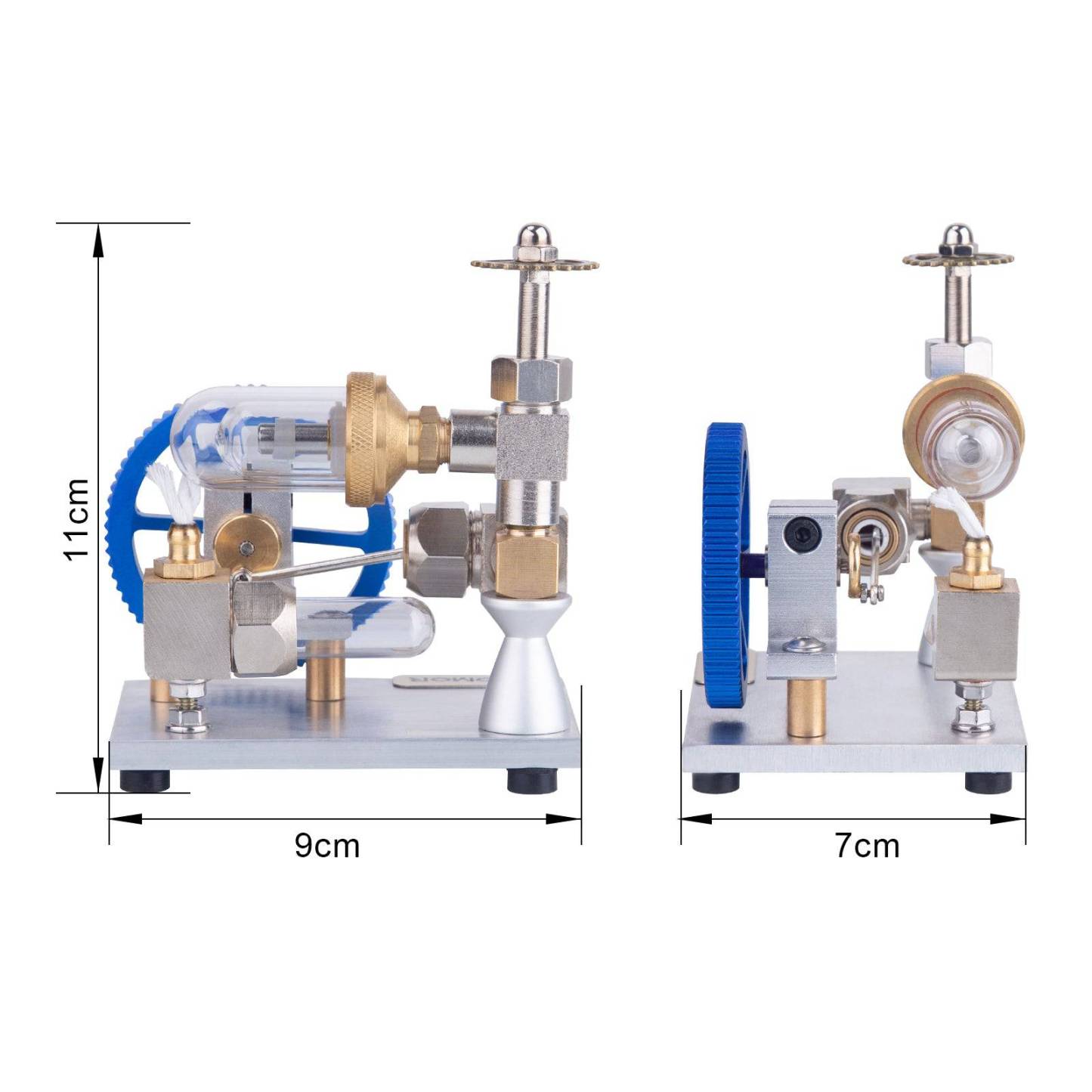 Adjustable Speed Golden Stirling Engine Model External Combustion Science Gift-helloworld7