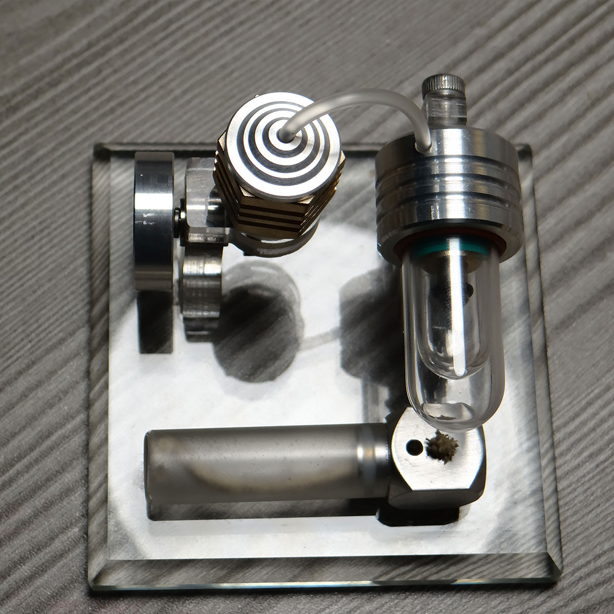 Adjustable Speed Stirling Engine Model Vertical Flywheel Physics Science Experiment Toy-helloworld7