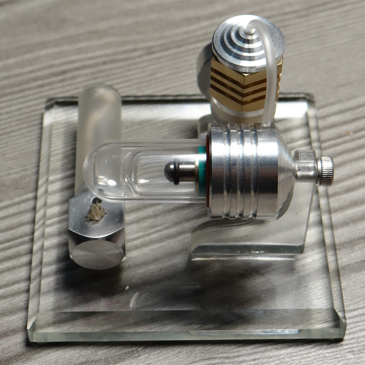 Adjustable Speed Stirling Engine Model Vertical Flywheel Physics Science Experiment Toy-helloworld7