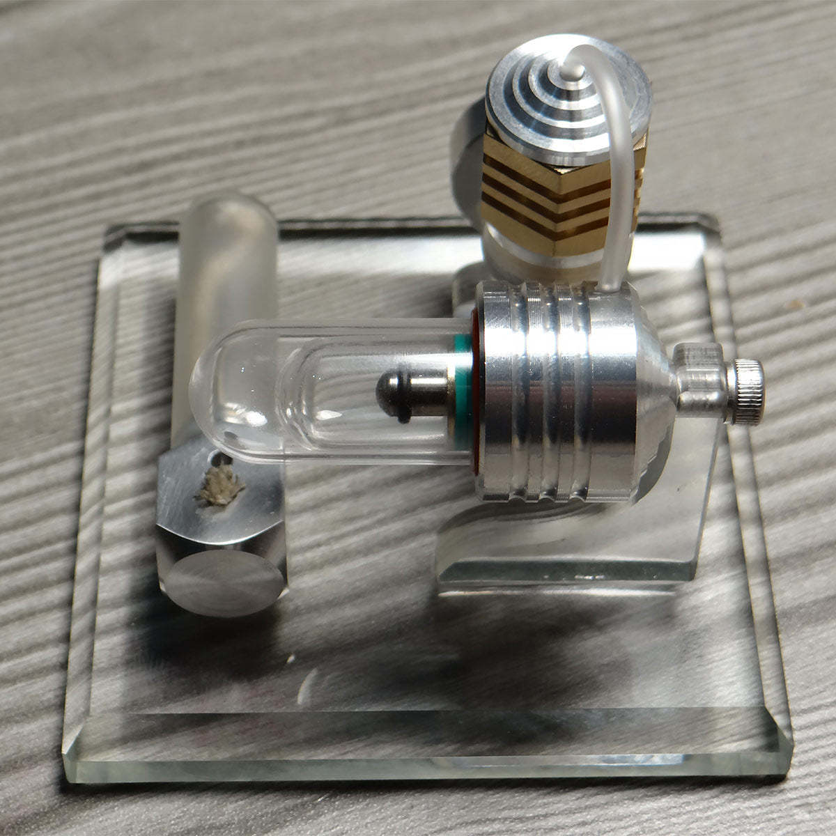 Adjustable Speed Stirling Engine Model Vertical Flywheel Physics Science Experiment Toy-helloworld7