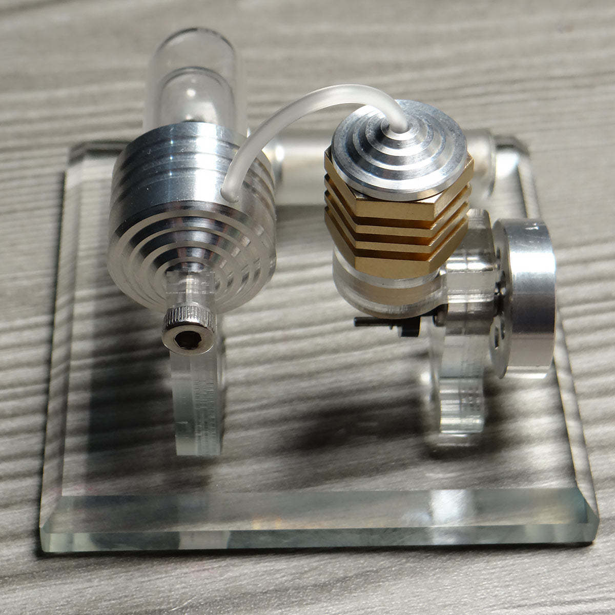 Adjustable Speed Stirling Engine Model Vertical Flywheel Physics Science Experiment Toy-helloworld7