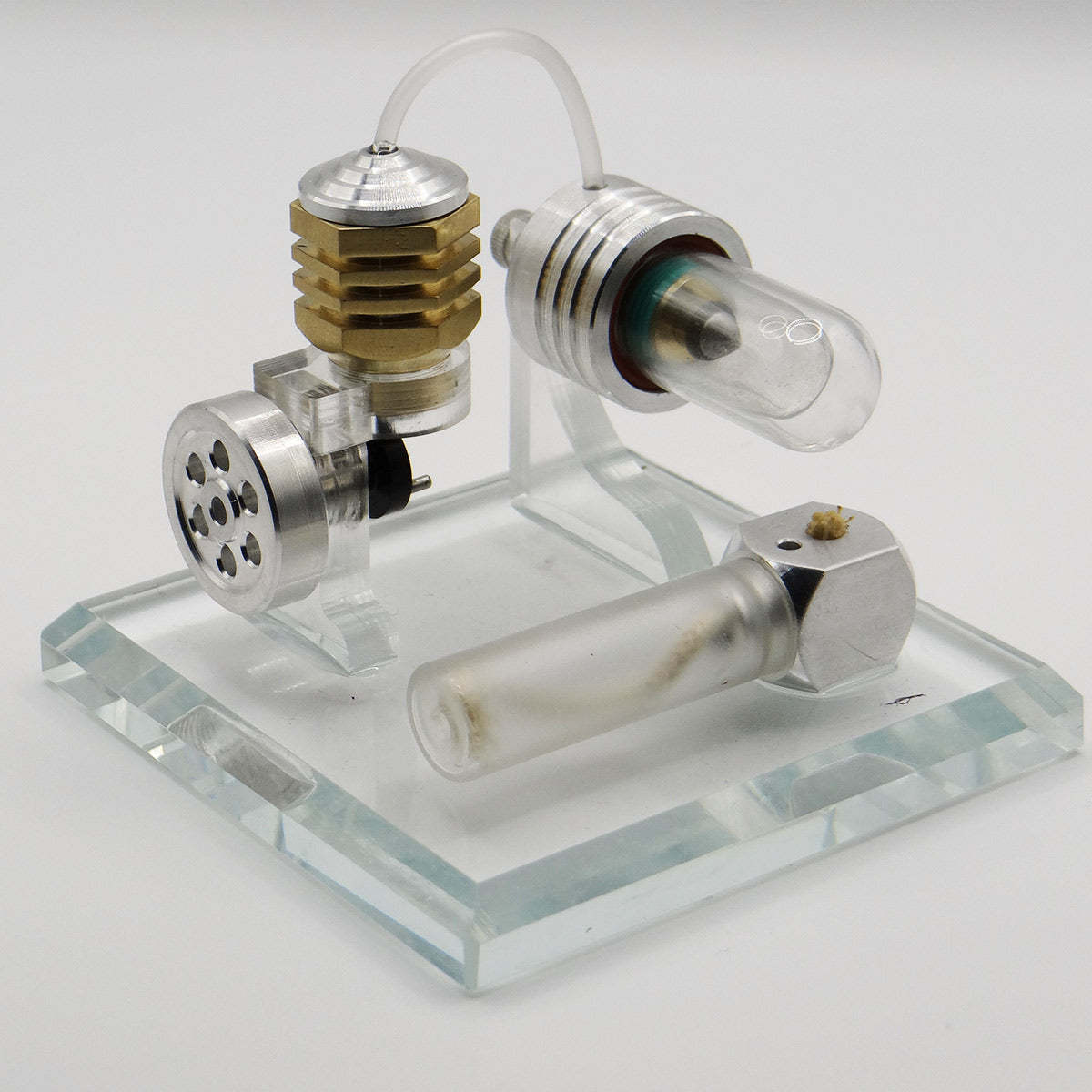 Adjustable Speed Stirling Engine Model Vertical Flywheel Physics Science Experiment Toy-helloworld7