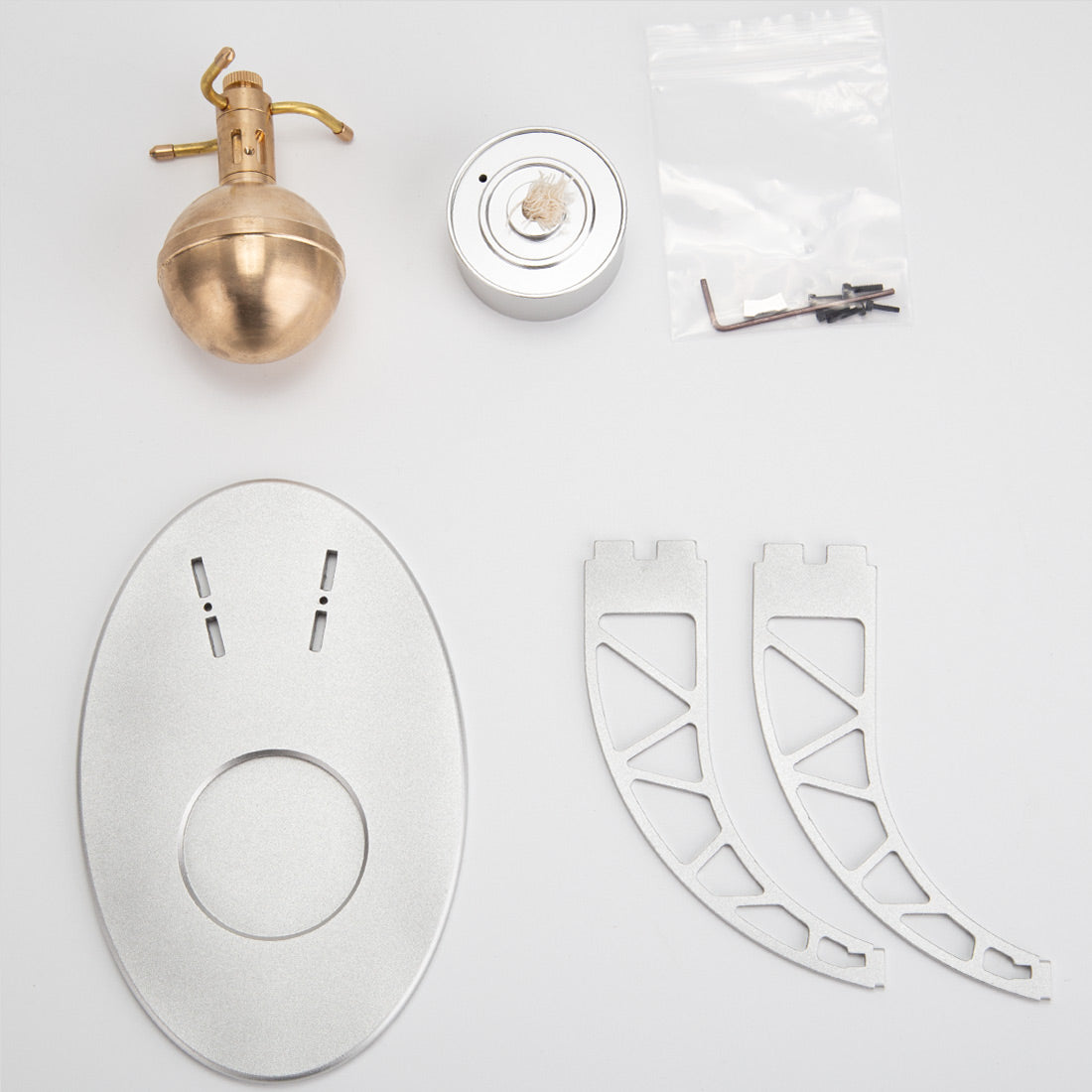 UFO Spin Suspension DIY Metal Steam Engine Model Kit Science Gift-helloworld7