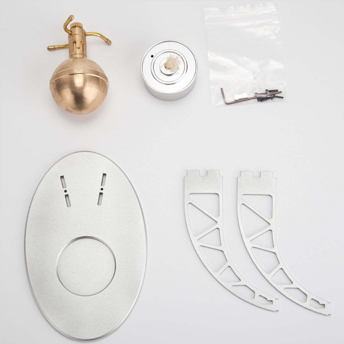 UFO Spin Suspension DIY Metal Steam Engine Model Kit Science Gift-helloworld7