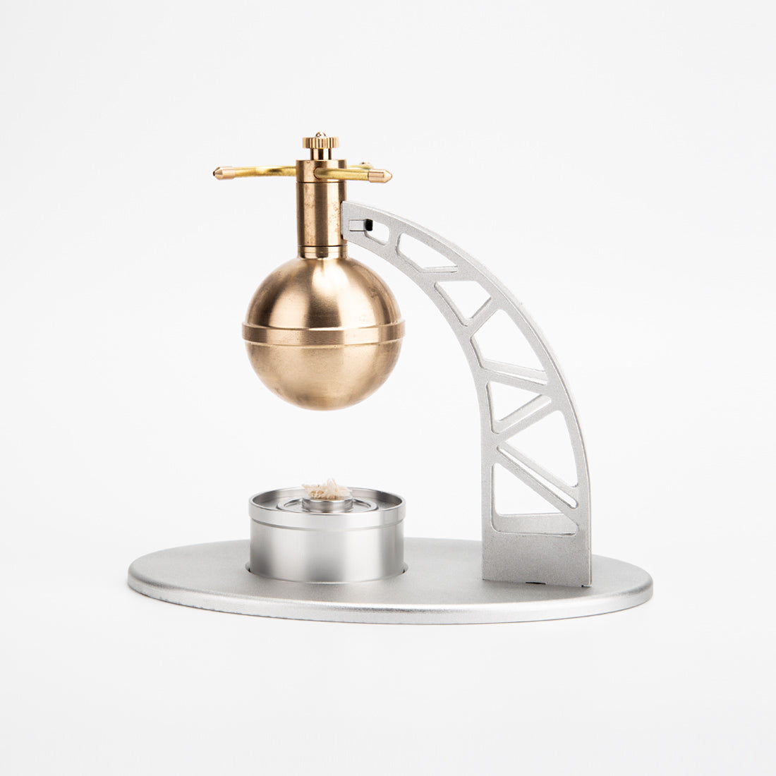 UFO Spin Suspension DIY Metal Steam Engine Model Kit Science Gift-helloworld7