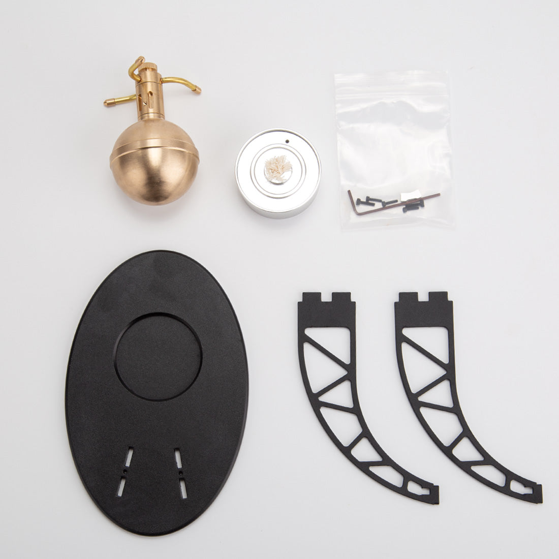 UFO Spin Suspension DIY Metal Steam Engine Model Kit Science Gift-helloworld7