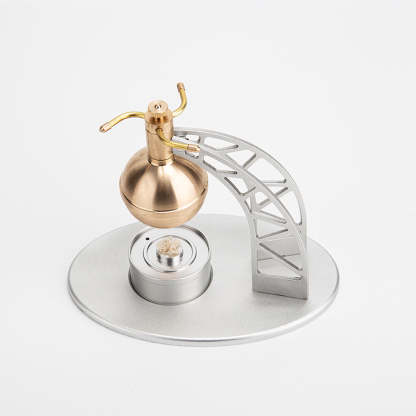 UFO Spin Suspension DIY Metal Steam Engine Model Kit Science Gift-helloworld7