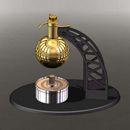 UFO Spin Suspension DIY Metal Steam Engine Model Kit Science Gift-helloworld7