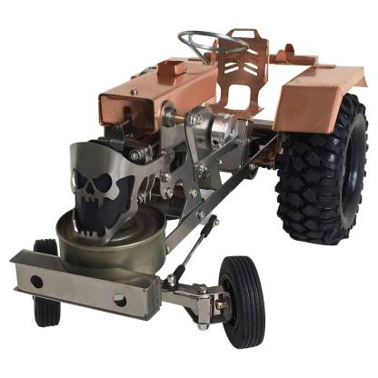 Alcohol Powered Mini Tractor Stirling Engine Model Metal Mechanical Physics Experiment Toy