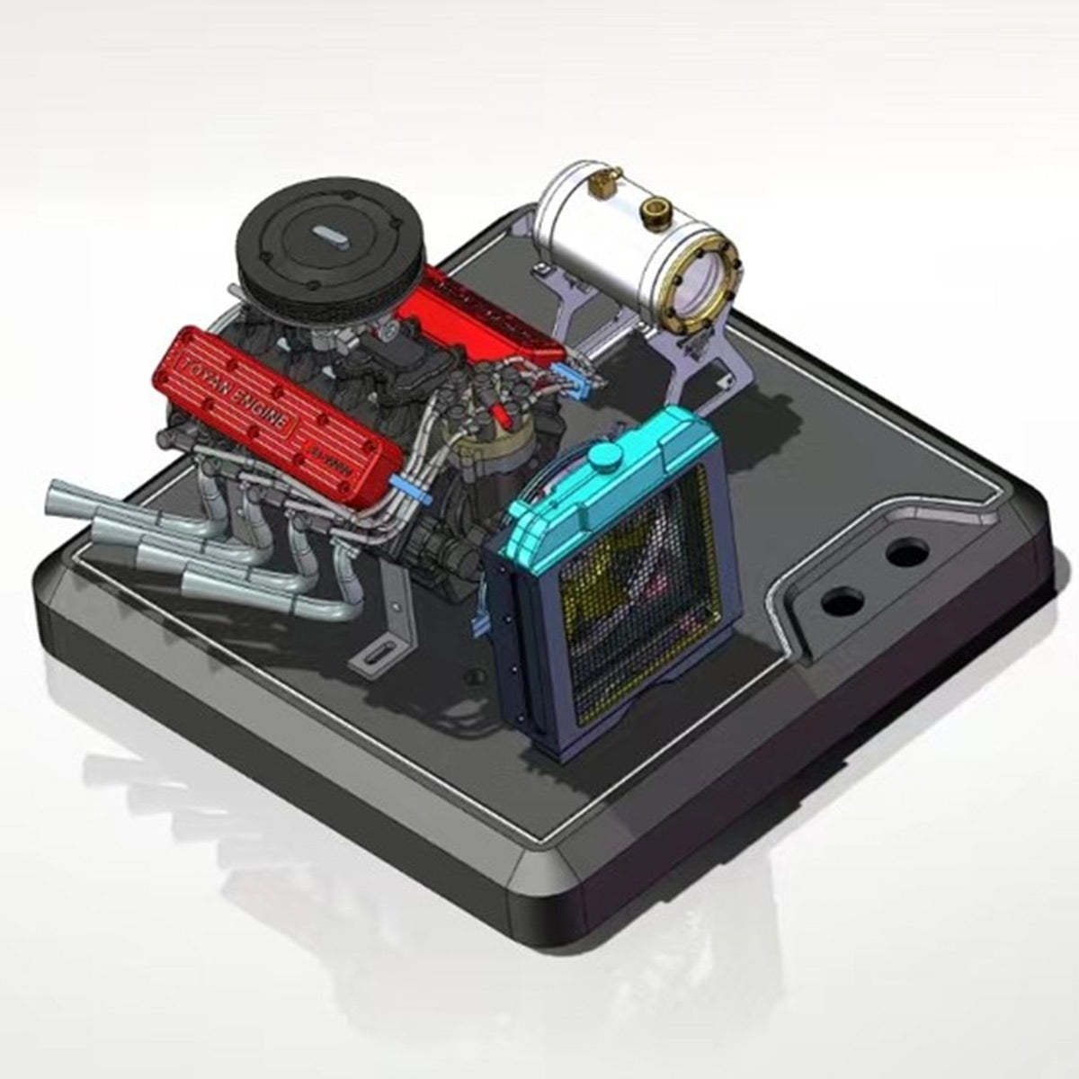 Aluminum Alloy Base Stand Kit for TOYAN V8 FS-V800WGPC Gasoline Engine Model-helloworld7