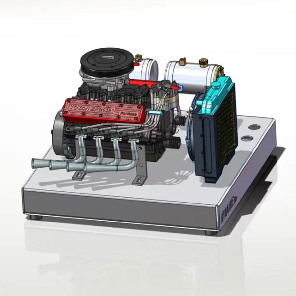 TOYAN FS-V800WGPC DIY V8 Gasoline Engine Model Kit Water Cooled 4 Stroke-helloworld7