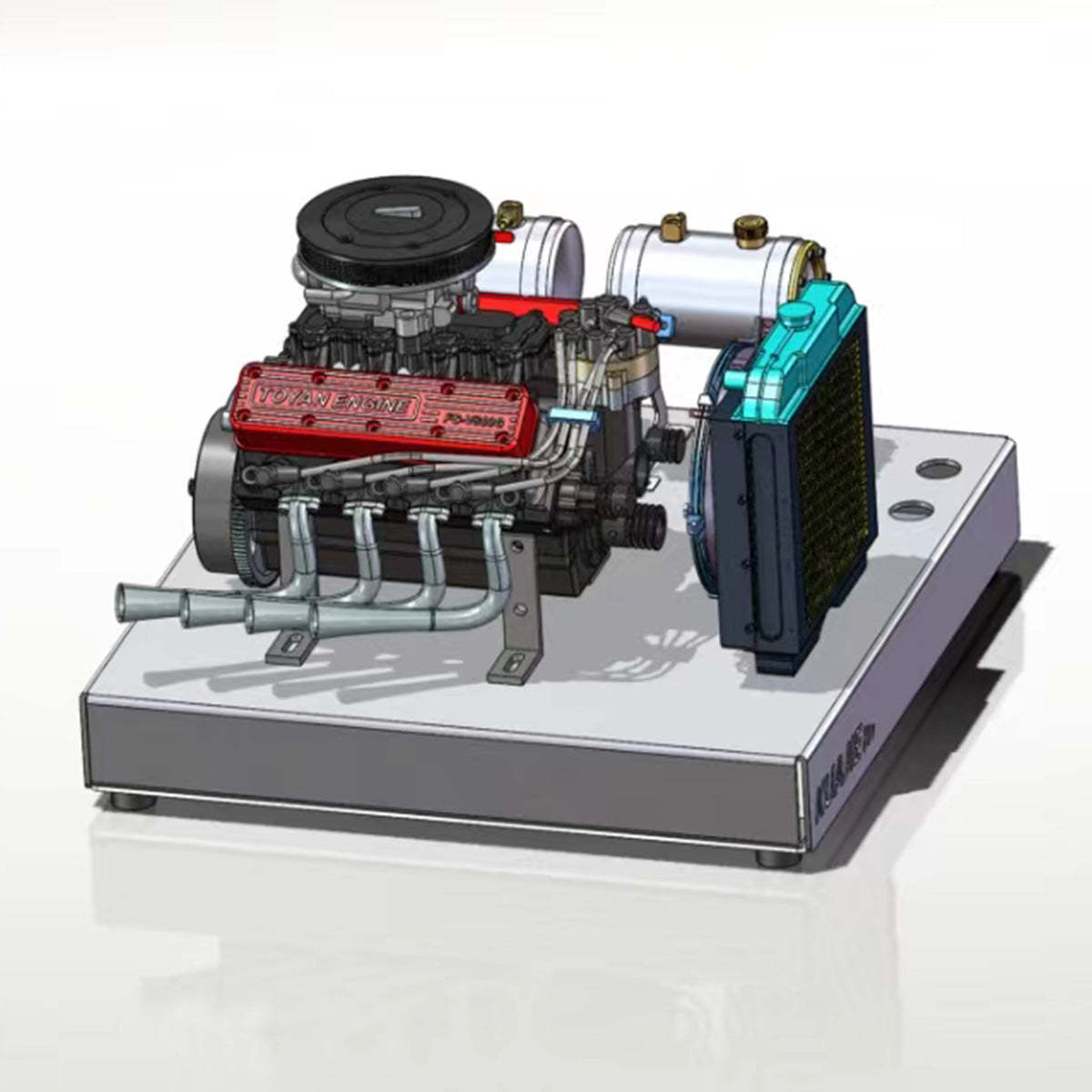 TOYAN FS-V800WGPC DIY V8 Gasoline Engine Model Kit Water Cooled 4 Stroke-helloworld7