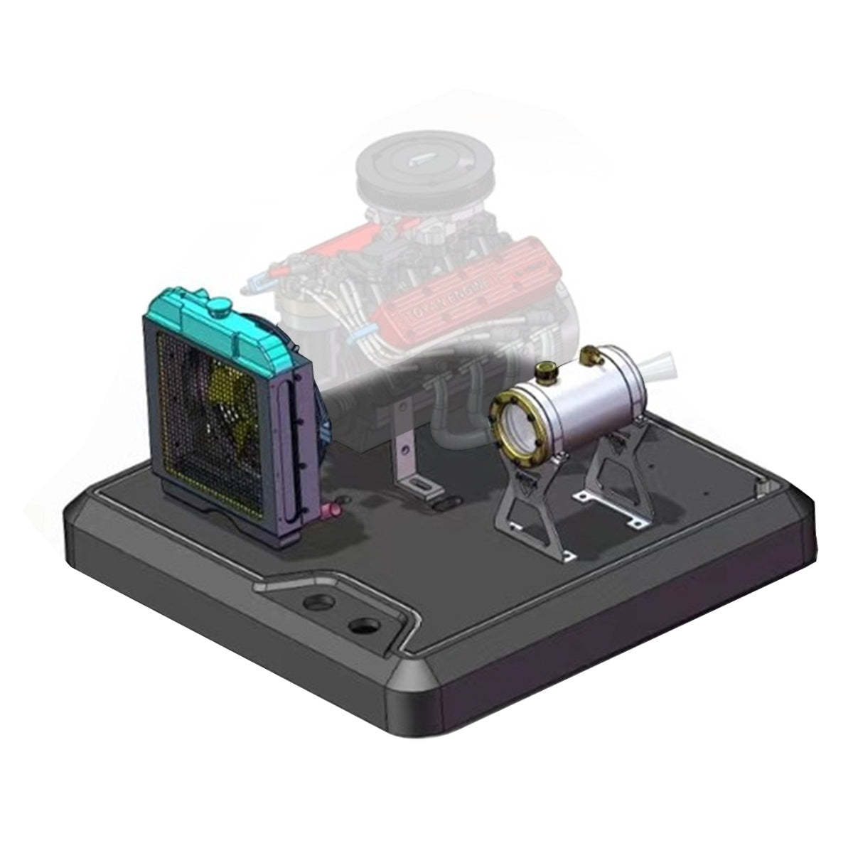 Aluminum Alloy Base Stand Kit for TOYAN V8 FS-V800WGPC Gasoline Engine Model-helloworld7