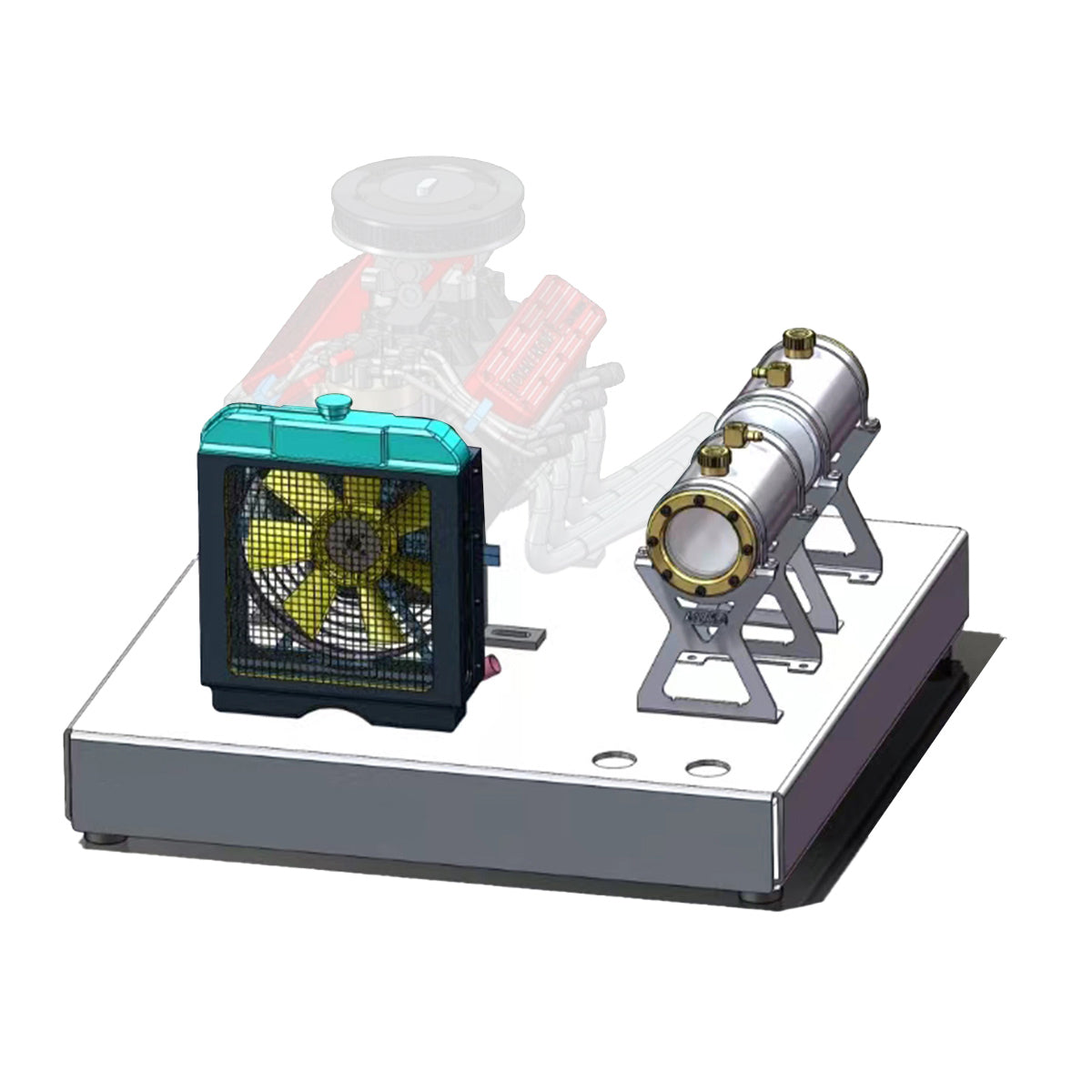 Aluminum Alloy Base Stand Kit for TOYAN V8 FS-V800WGPC Gasoline Engine Model-helloworld7