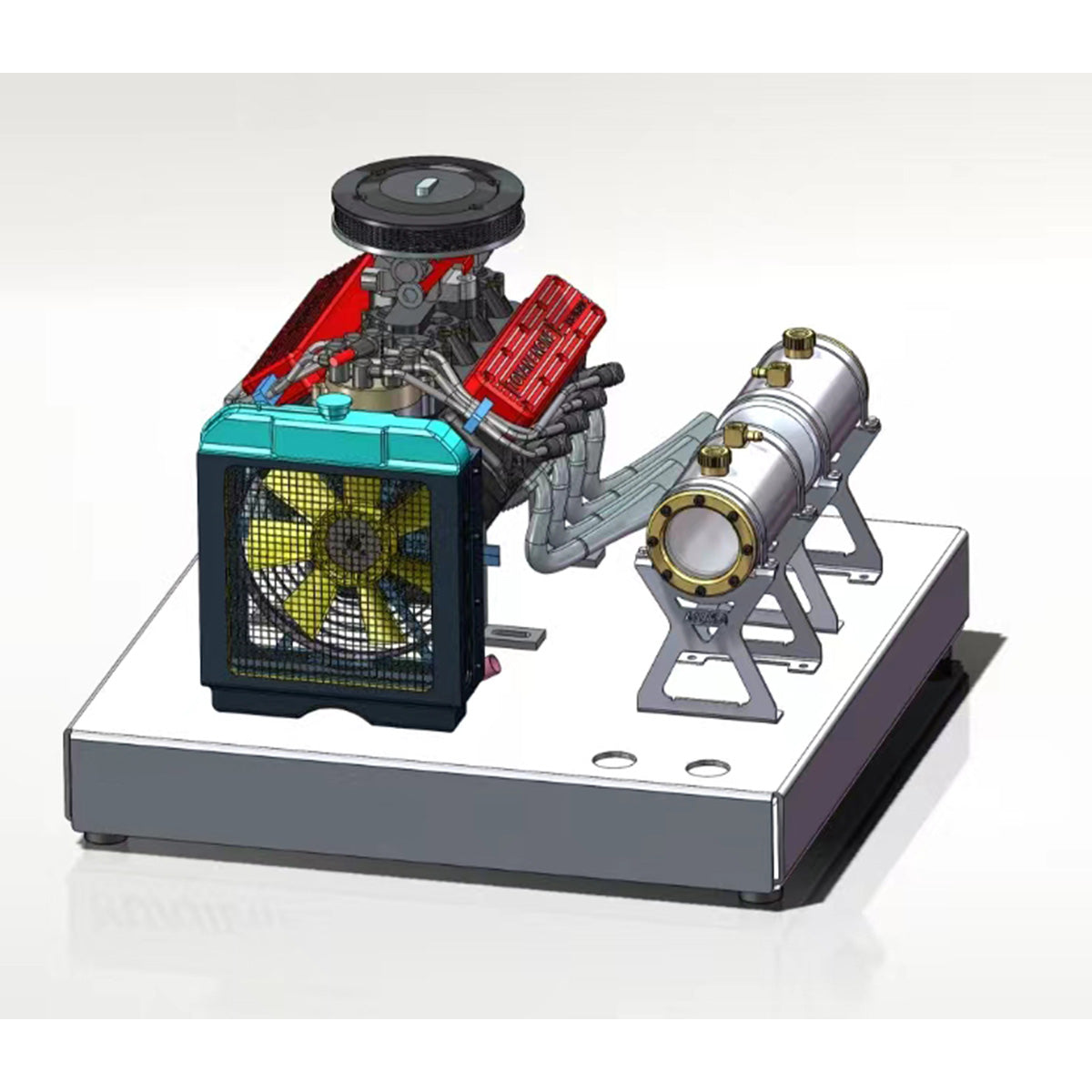 TOYAN FS-V800WGPC DIY V8 Gasoline Engine Model Kit Water Cooled 4 Stroke-helloworld7