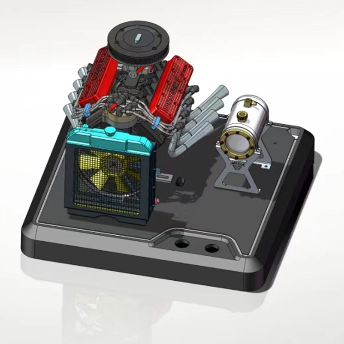 TOYAN FS-V800WGPC DIY V8 Gasoline Engine Model Kit Water Cooled 4 Stroke-helloworld7