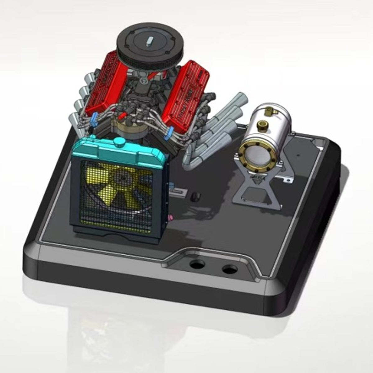TOYAN FS-V800WGPC DIY V8 Gasoline Engine Model Kit Water Cooled 4 Stroke-helloworld7