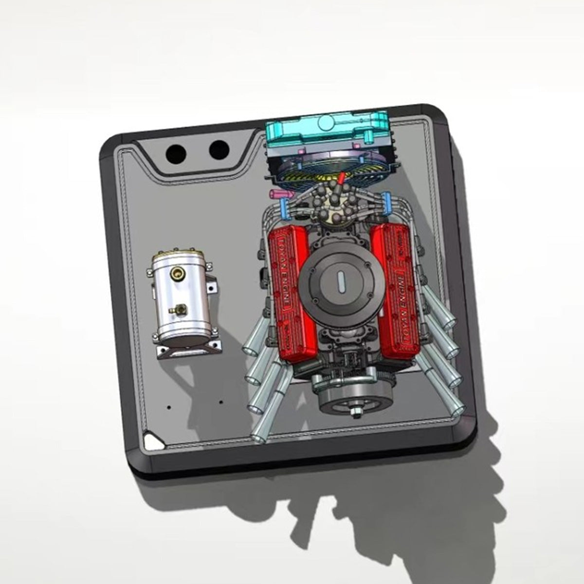 TOYAN FS-V800WGPC DIY V8 Gasoline Engine Model Kit Water Cooled 4 Stroke-helloworld7