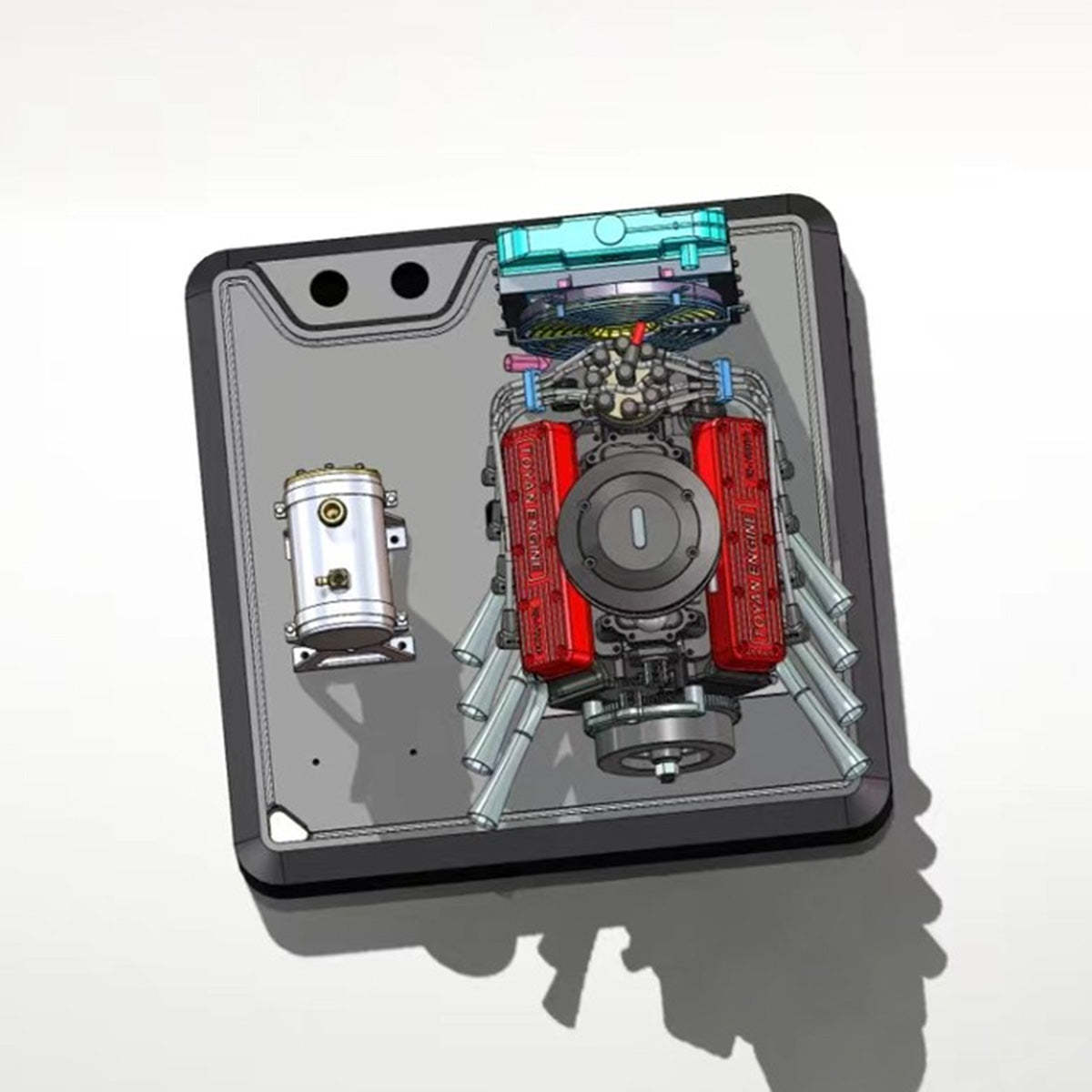 TOYAN FS-V800WGPC DIY V8 Gasoline Engine Model Kit Water Cooled 4 Stroke-helloworld7