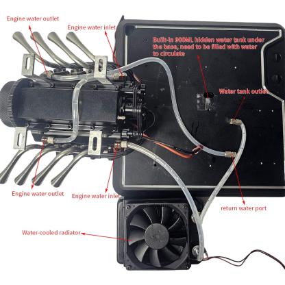 Aluminum Alloy Base Stand Kit for TOYAN V8 FS-V800WGPC Gasoline Engine Model-helloworld7