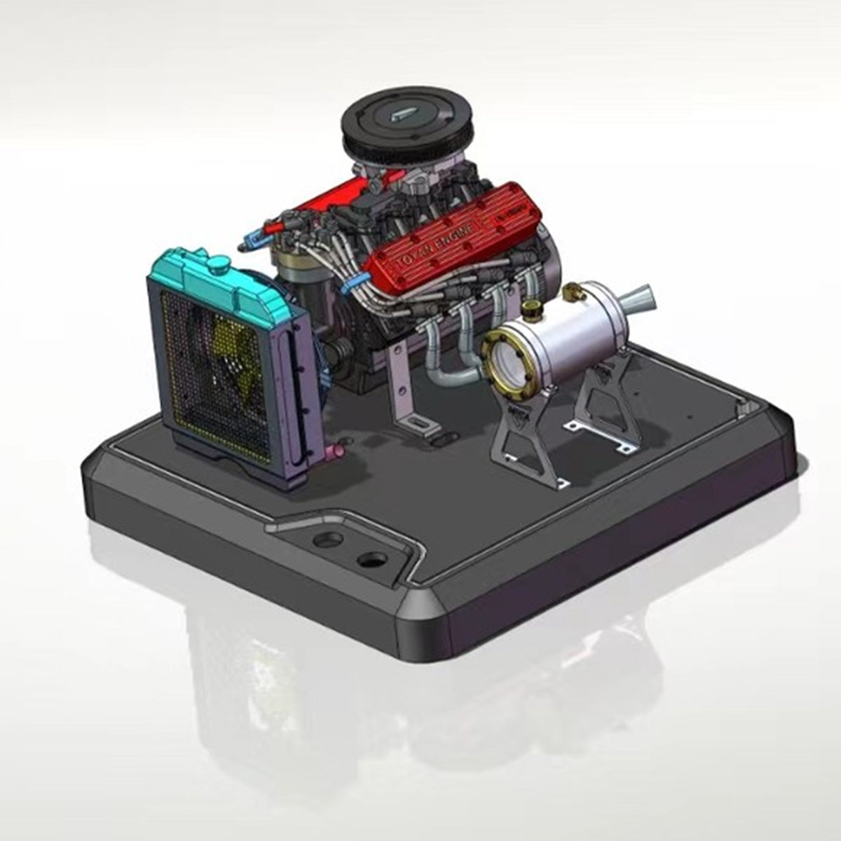 Aluminum Alloy Base Stand Kit for TOYAN V8 FS-V800WGPC Gasoline Engine Model-helloworld7