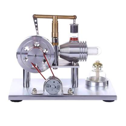 Balance Style Stirling Engine Generator Model Metal Physics Experiment Toy with Colorful LED-helloworld7