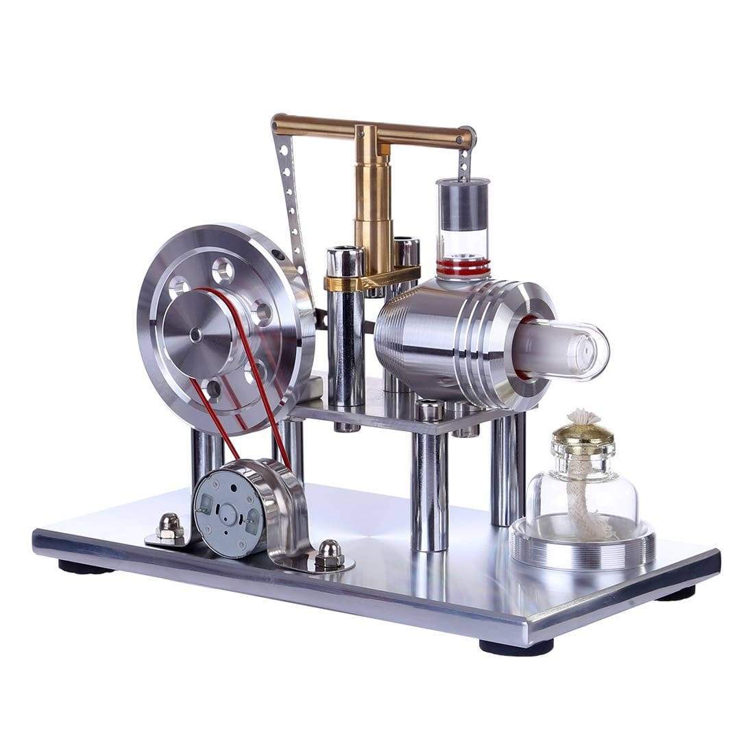 Balance Style Stirling Engine Generator Model Metal Physics Experiment Toy with Colorful LED-helloworld7