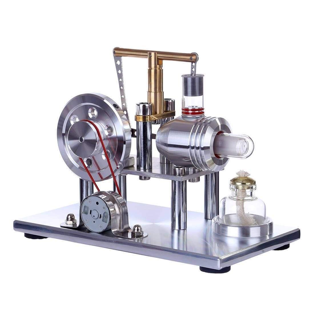 Balance Style Stirling Engine Generator Model Metal Physics Experiment Toy with Colorful LED-helloworld7