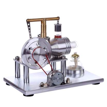 Balance Style Stirling Engine Generator Model Metal Physics Experiment Toy with Colorful LED-helloworld7