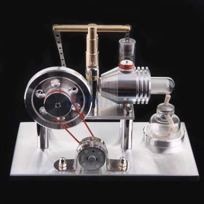 Balance Style Stirling Engine Generator Model Metal Physics Experiment Toy with Colorful LED-helloworld7