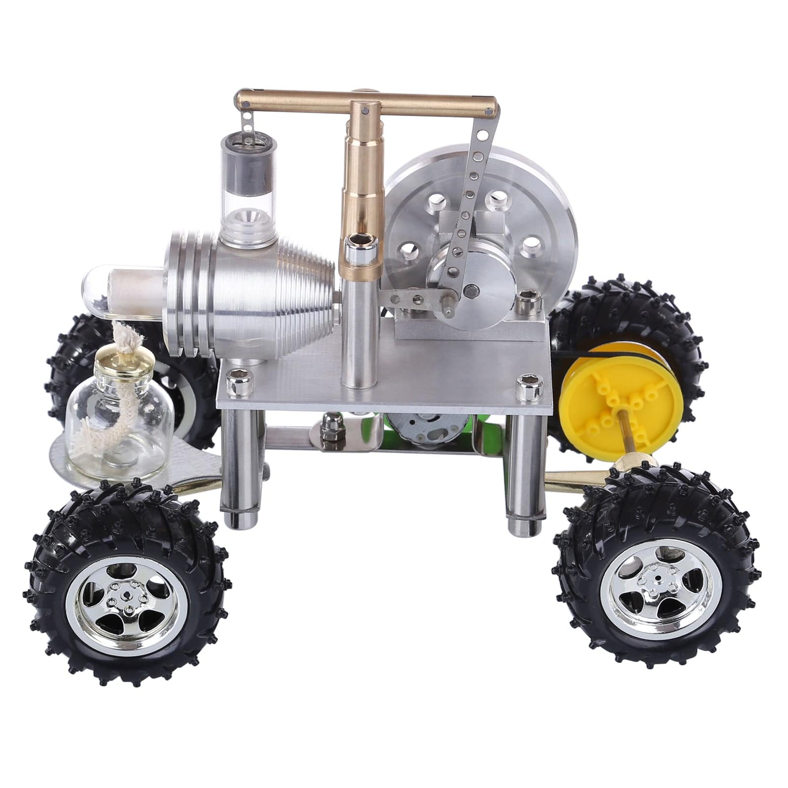 Balance Type Single Cylinder Stirling Engine Car Model Hot Air Motor STEM Gift