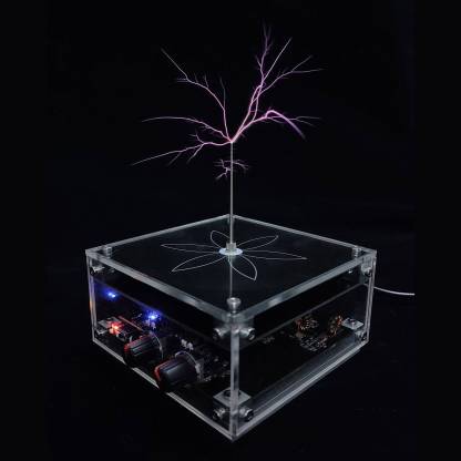 Flat PCB Bluetooth Musical Tesla Coil Touchable Artificial Lightning Generator Plasma Speaker