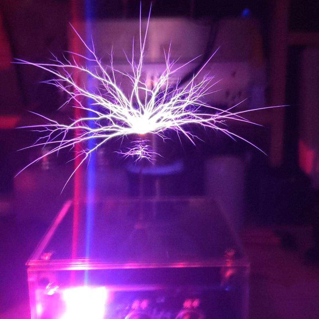 Flat PCB Bluetooth Musical Tesla Coil Touchable Artificial Lightning Generator Plasma Speaker