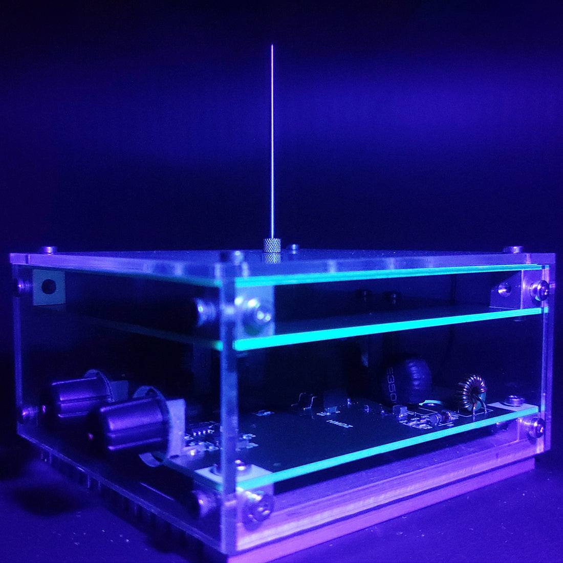 Flat PCB Bluetooth Musical Tesla Coil Touchable Artificial Lightning Generator Plasma Speaker