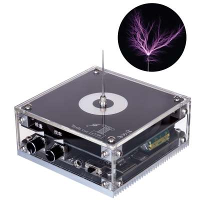 Flat PCB Bluetooth Musical Tesla Coil Touchable Artificial Lightning Generator Plasma Speaker