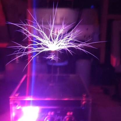 Flat PCB Bluetooth Musical Tesla Coil Touchable Artificial Lightning Generator Plasma Speaker