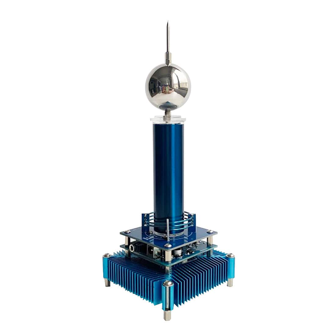 Bluetooth Musical Tesla Coil Plasma Speaker Kit Ion Windmill Wireless Transmission Science Toy-helloworld7