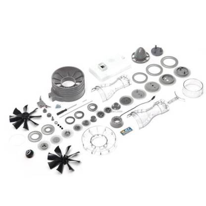 Build Your Own Jet Engine Model Kit Working Turbofan with Sound STEM Aviation Gift