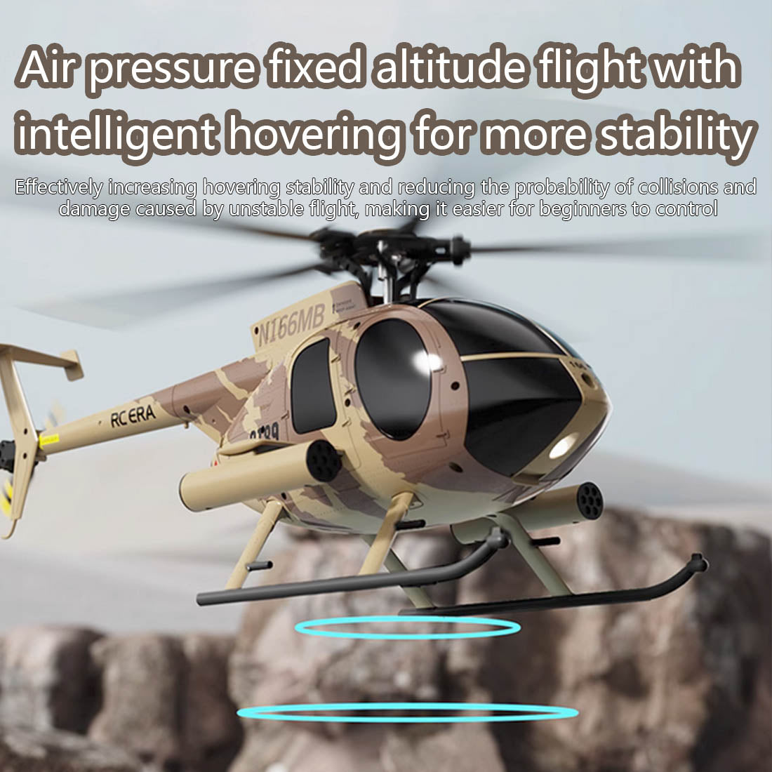 C189 MD500 Little Bird 1/28 Scale 4CH Dual Brushless RC Helicopter RTF Optical Flow-helloworld7