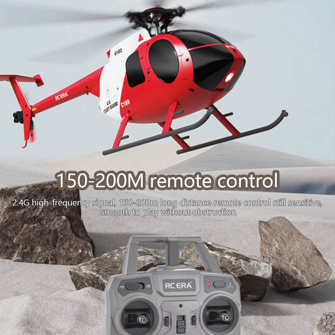 C189 MD500 Little Bird 1/28 Scale 4CH Dual Brushless RC Helicopter RTF Optical Flow-helloworld7