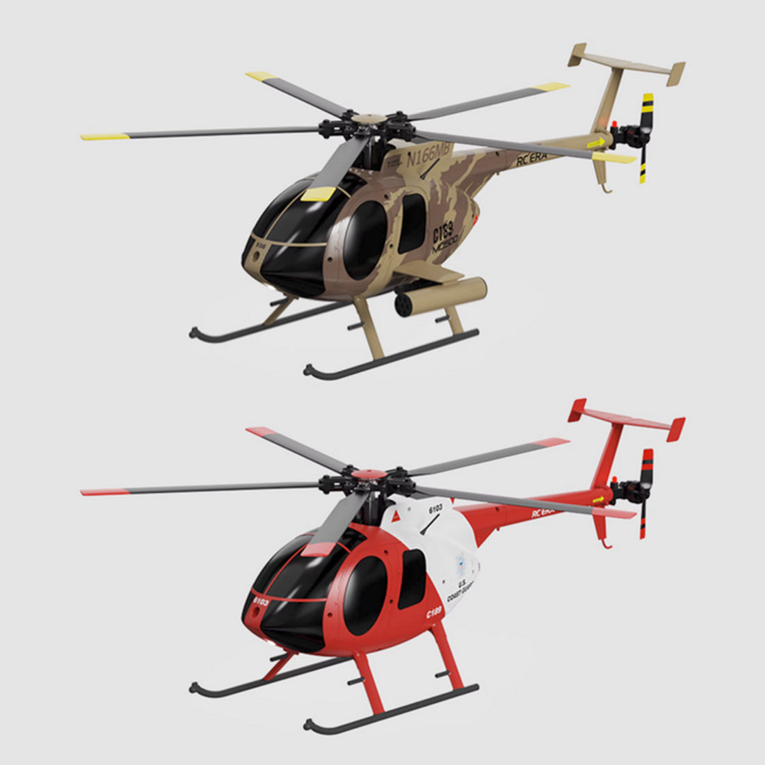 C189 MD500 Little Bird 1/28 Scale 4CH Dual Brushless RC Helicopter RTF Optical Flow-helloworld7