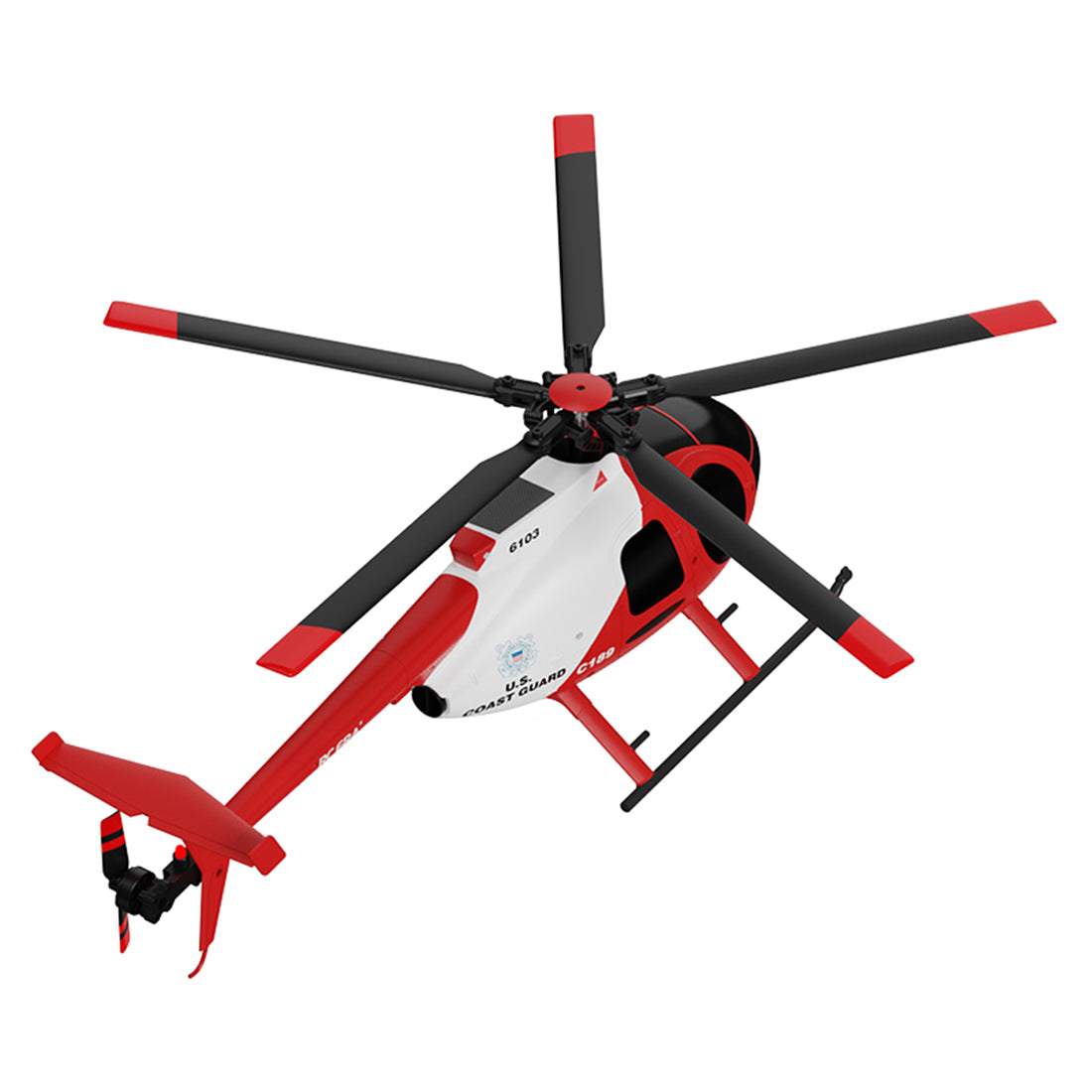 C189 MD500 Little Bird 1/28 Scale 4CH Dual Brushless RC Helicopter RTF Optical Flow-helloworld7