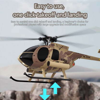 C189 MD500 Little Bird 1/28 Scale 4CH Dual Brushless RC Helicopter RTF Optical Flow-helloworld7