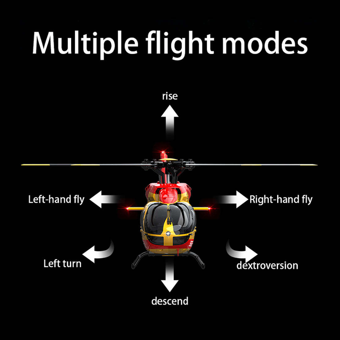 C190 1/30 Scale H145 6CH Dual Brushless RC Helicopter RTF Optical Flow-helloworld7